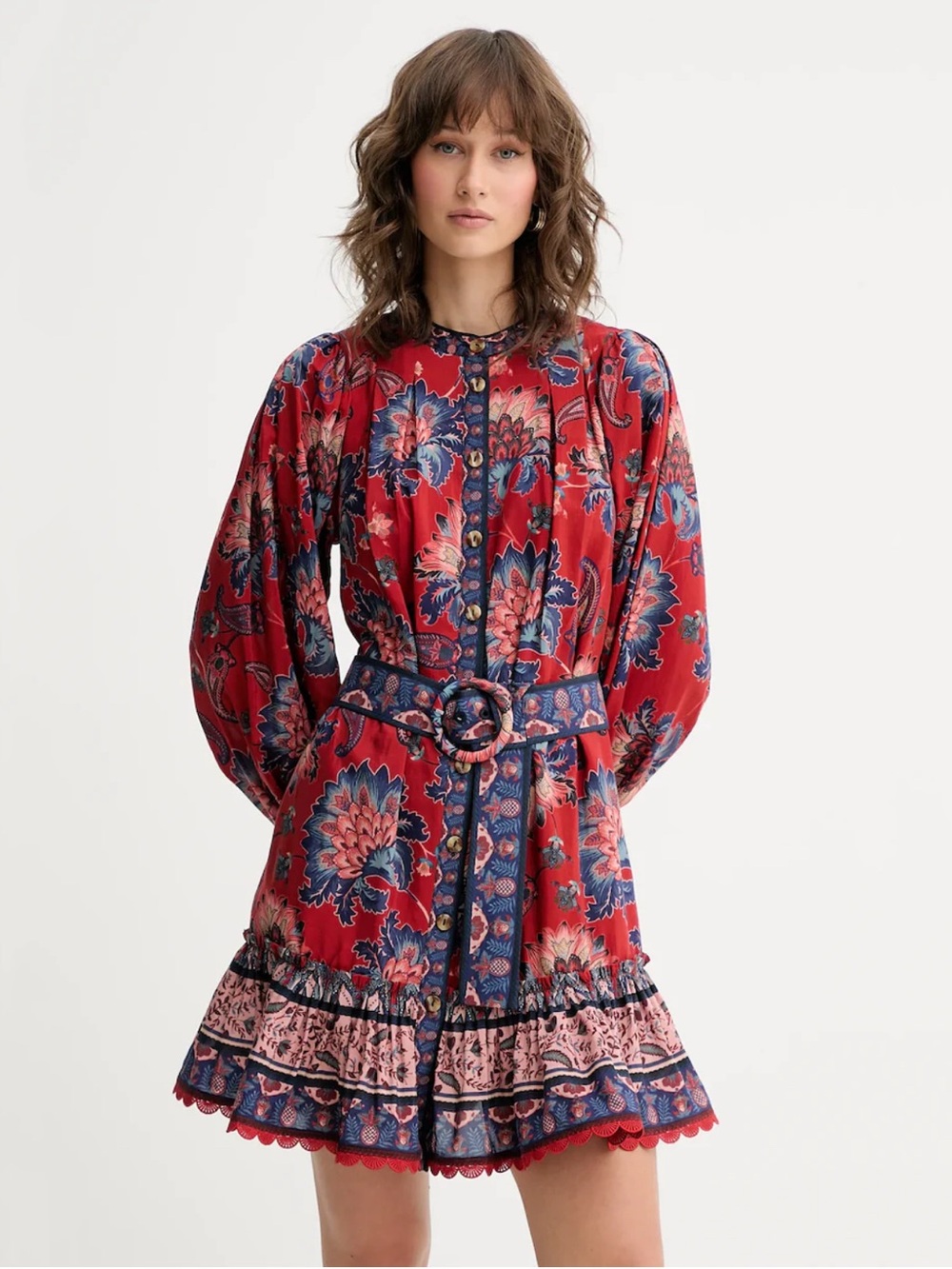 Farm Rio Red Luang Mini Dress